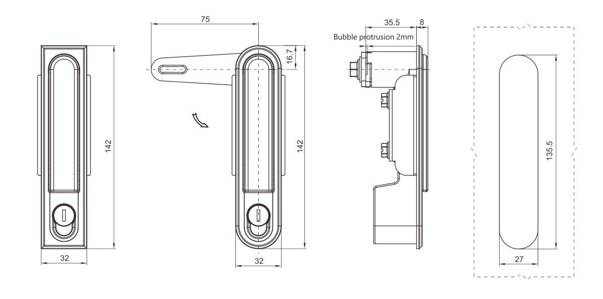 Hot Sales Economic Type Plane lock of MS818.png