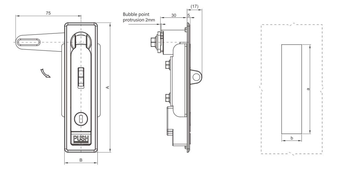 Hot sales Zinc Alloy Plane lock of MS713-3.png